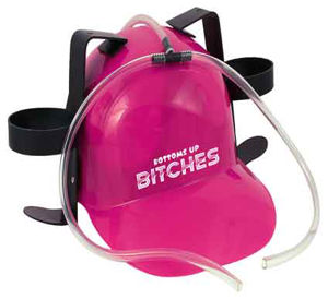 Bottoms Up Bitches Drinking Hat Pink