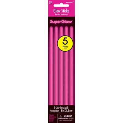 GLOW STICK 5PK - PINK