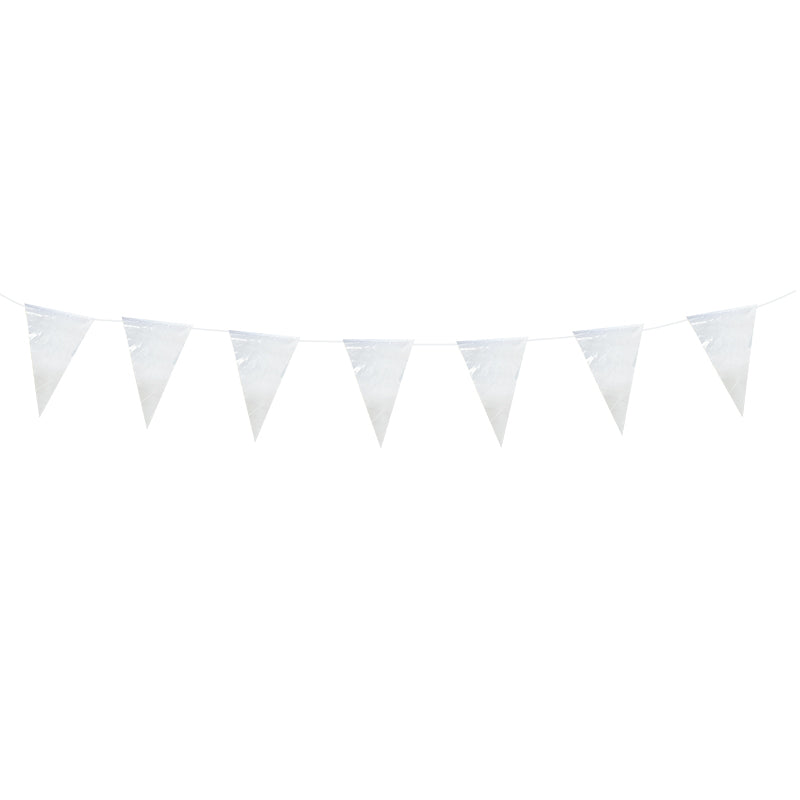 White Pennant Banner