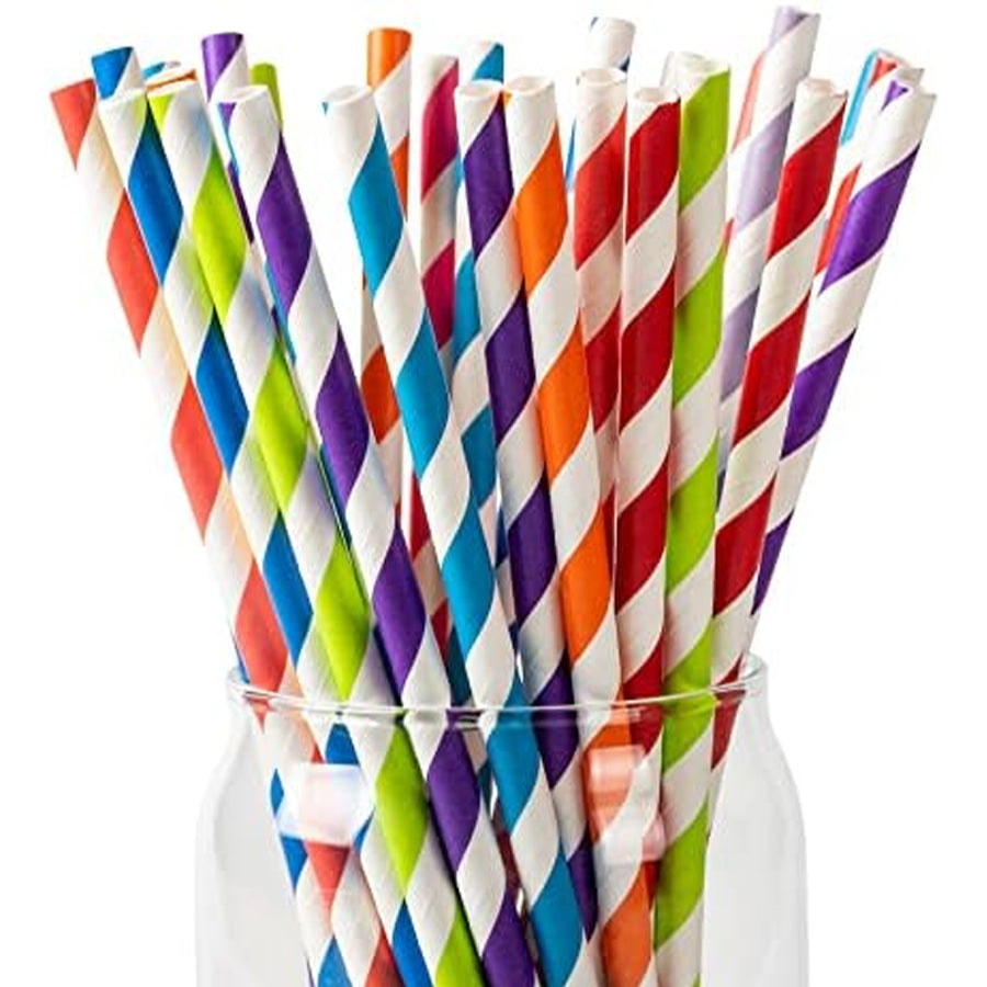 10 SMOOTHIE PAPER STRAWS - AST