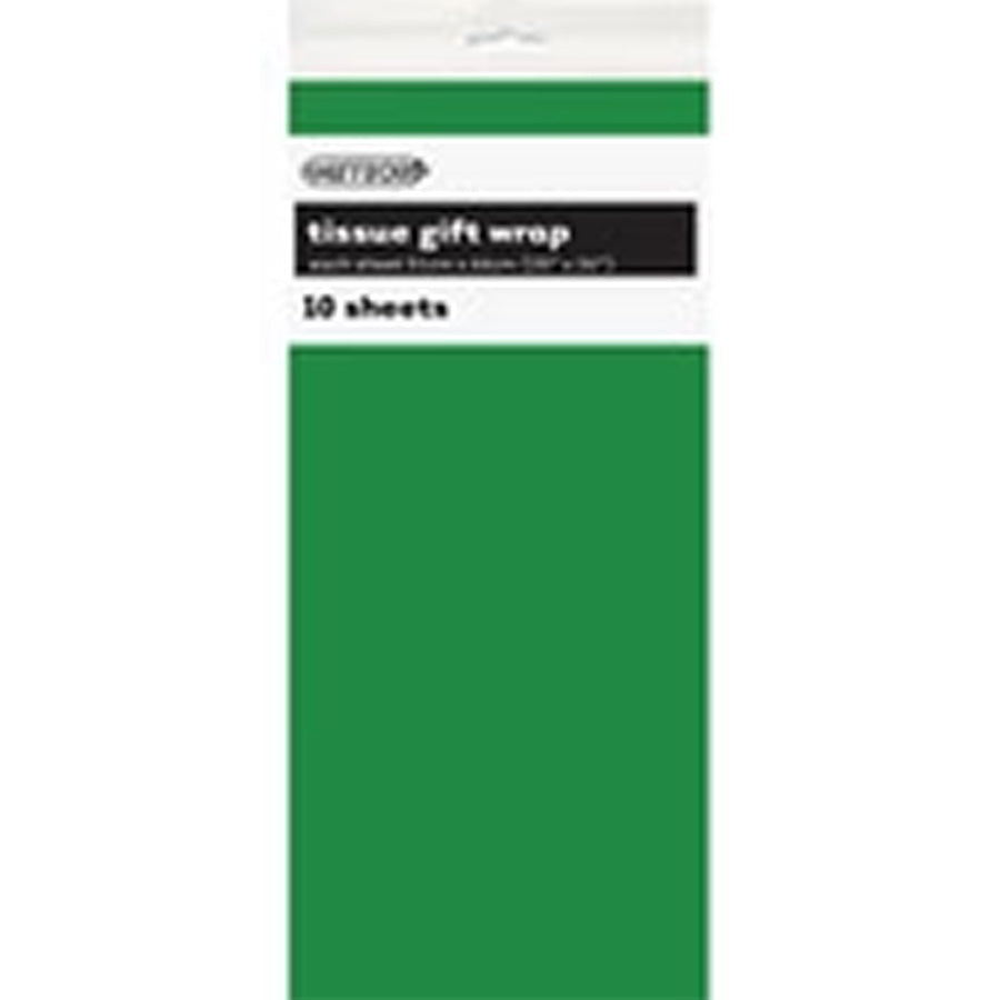 10 Tissue Sheets - Green