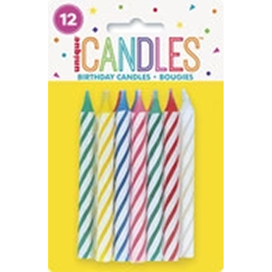 12 LGE SPIRAL CANDLES