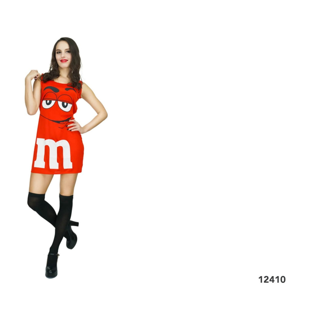 Adult Red M Dress Costume