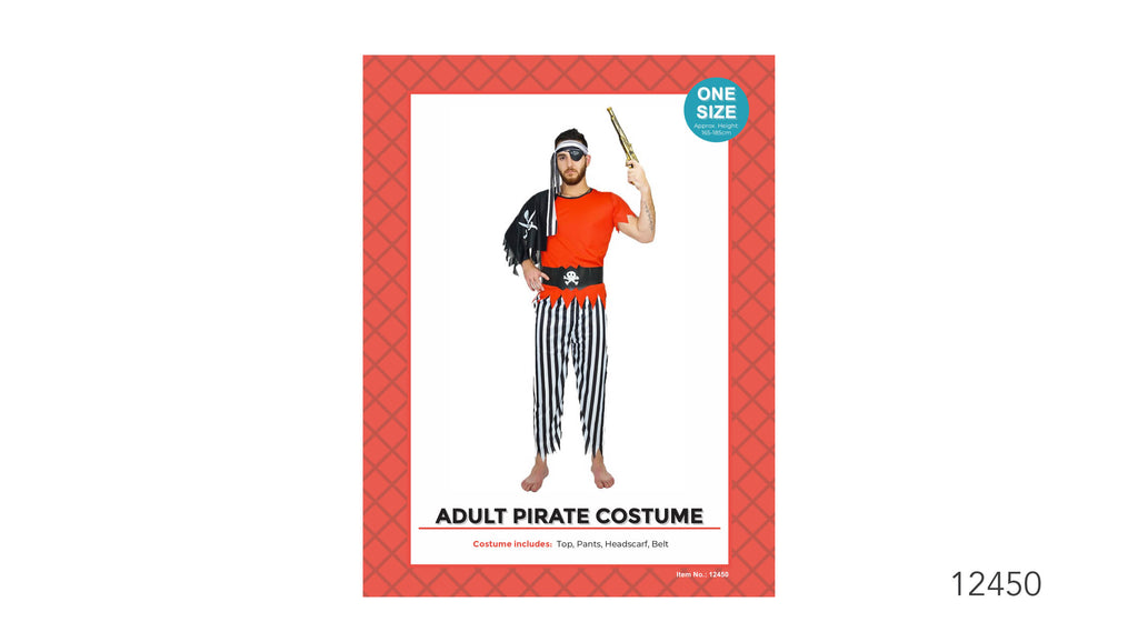 Adult Pirate Costume ONE SIZE