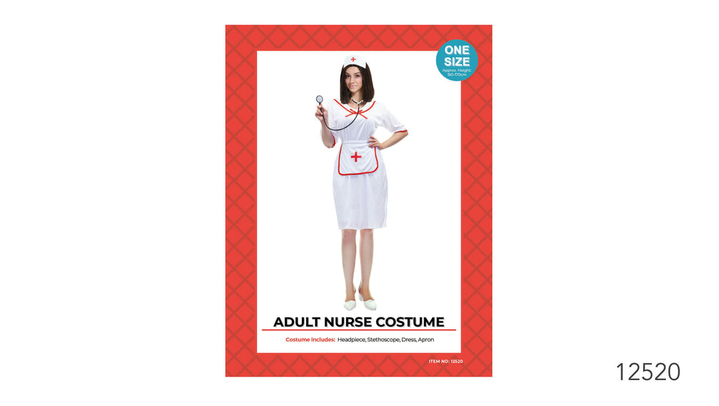 Adult Nurse Costume One Size