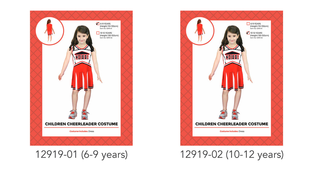 Children Cheerleader Costume (10-12 Years)