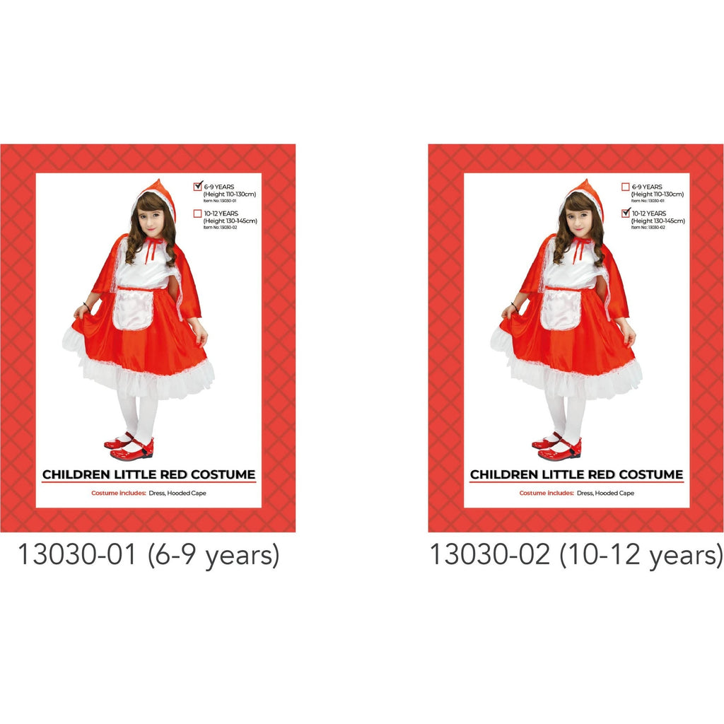 Children Little Red Riding Hood Costume (7-9 years)