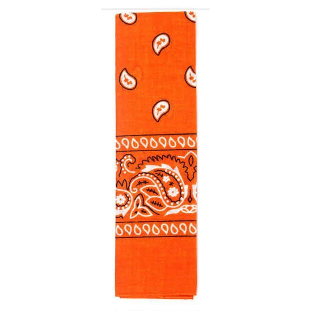 Bandana (Paisley) (Orange)Cotton