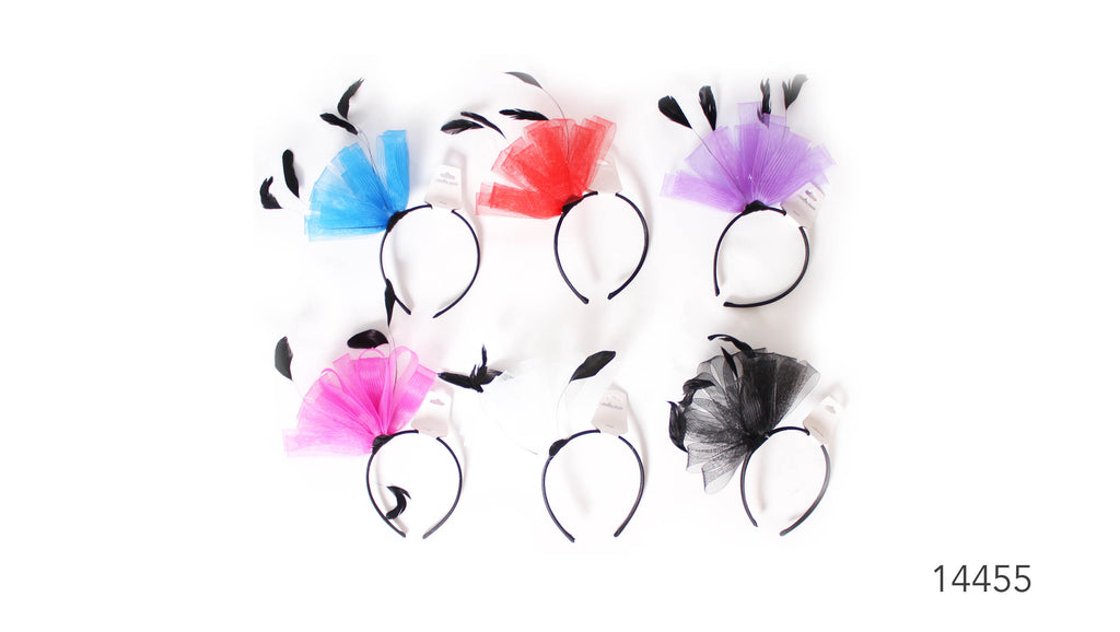 Fascinator Headband with Feathers (Mixed)