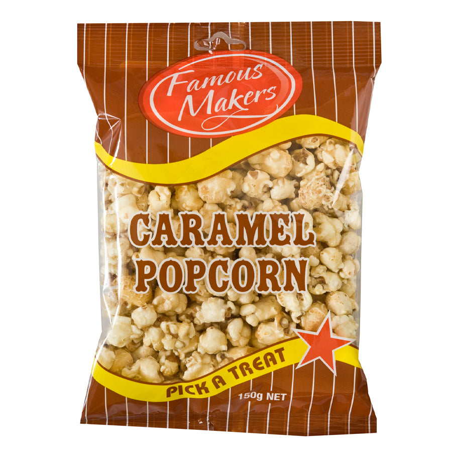 125g Famous Makers Caramel Popcorn