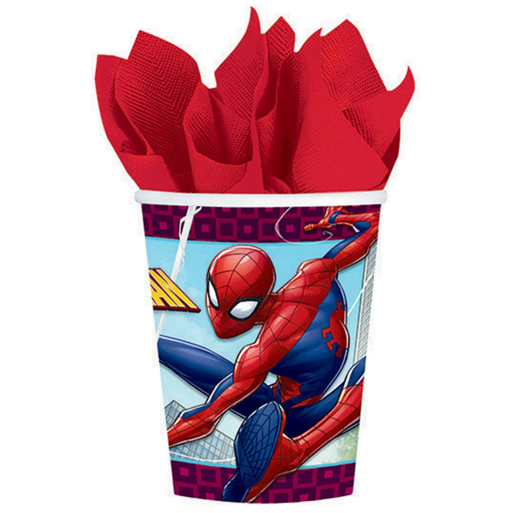 Spider-Man Webbed Wonder 266ml Cups PK8