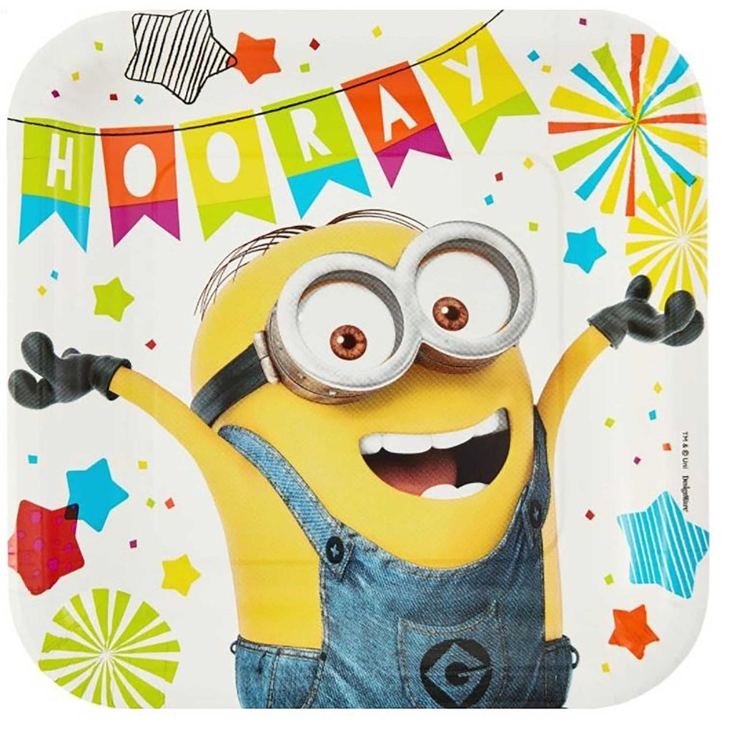 DESPICABLE ME 3 9INCH/23CM SQUARE PLATE