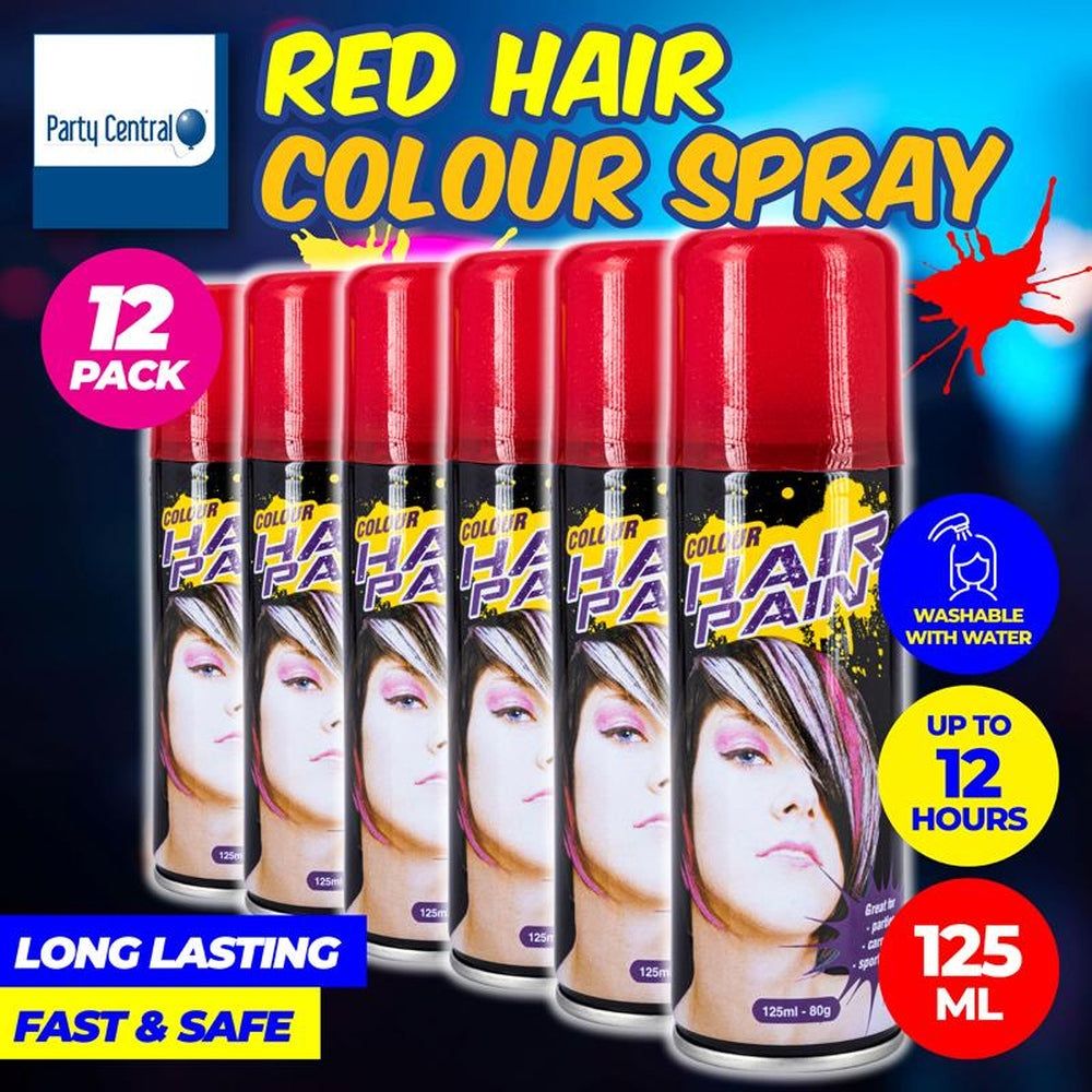 Hair Spray Fluro Colour - (Red) 125ml