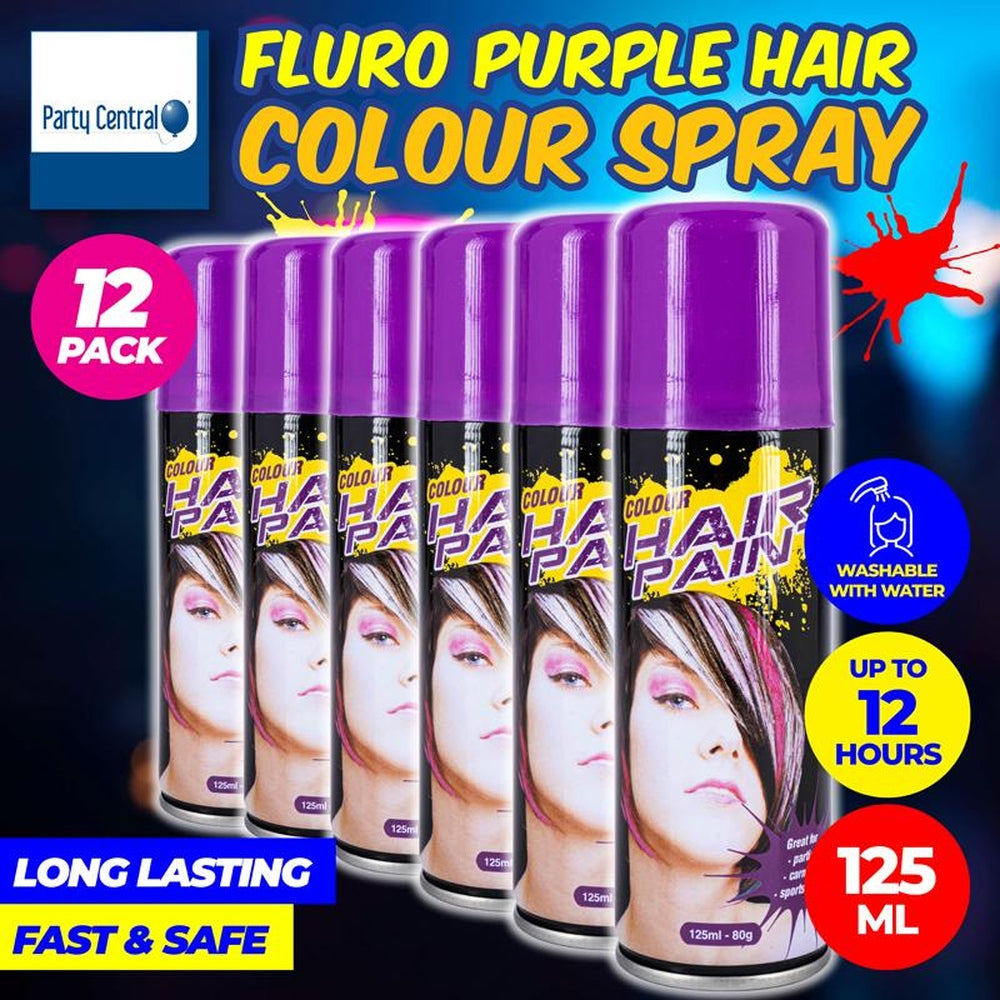 Hair Spray Fluro Colour - (Purple) 125ml