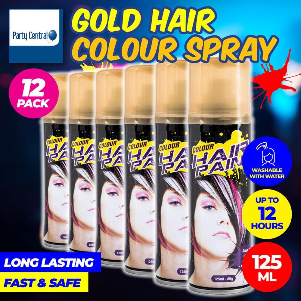 Hair Spray Fluro Colour - (Gold) 125ml