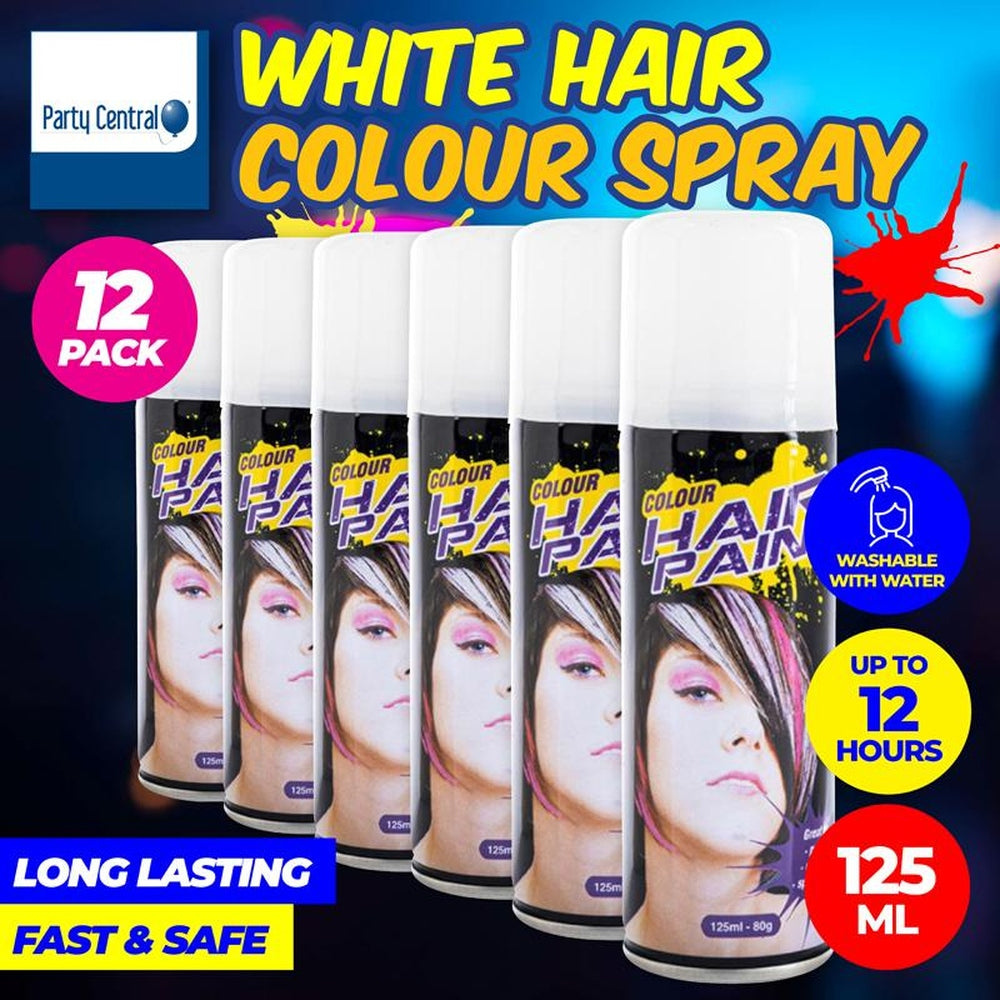 Hair Spray Fluro Colour - (White) 125ml