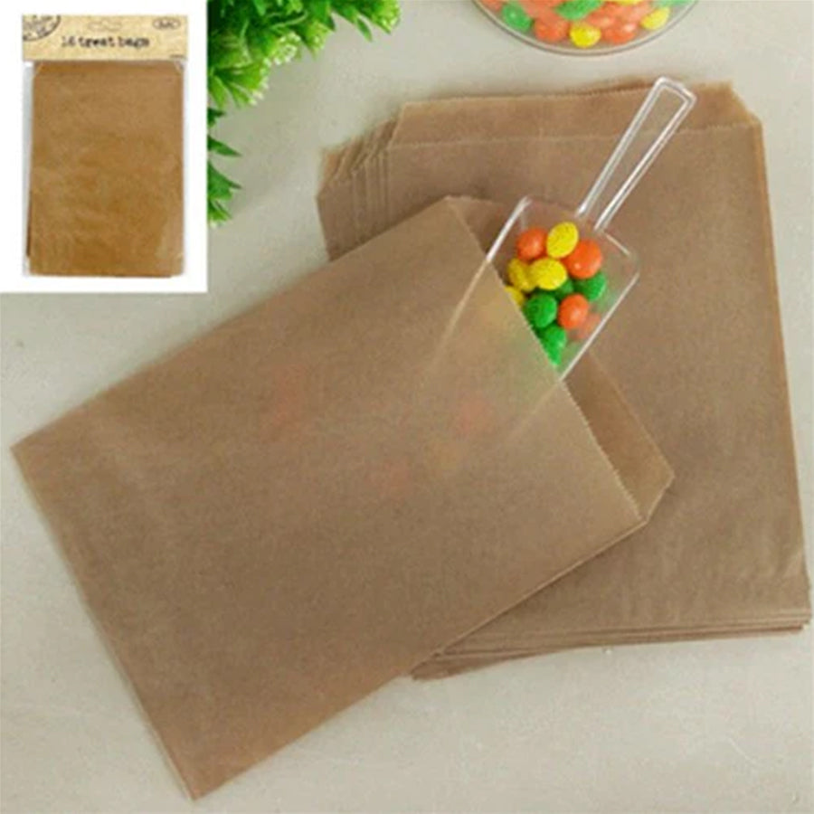 18PK TREAT BAG 13X18CM - KRAFT