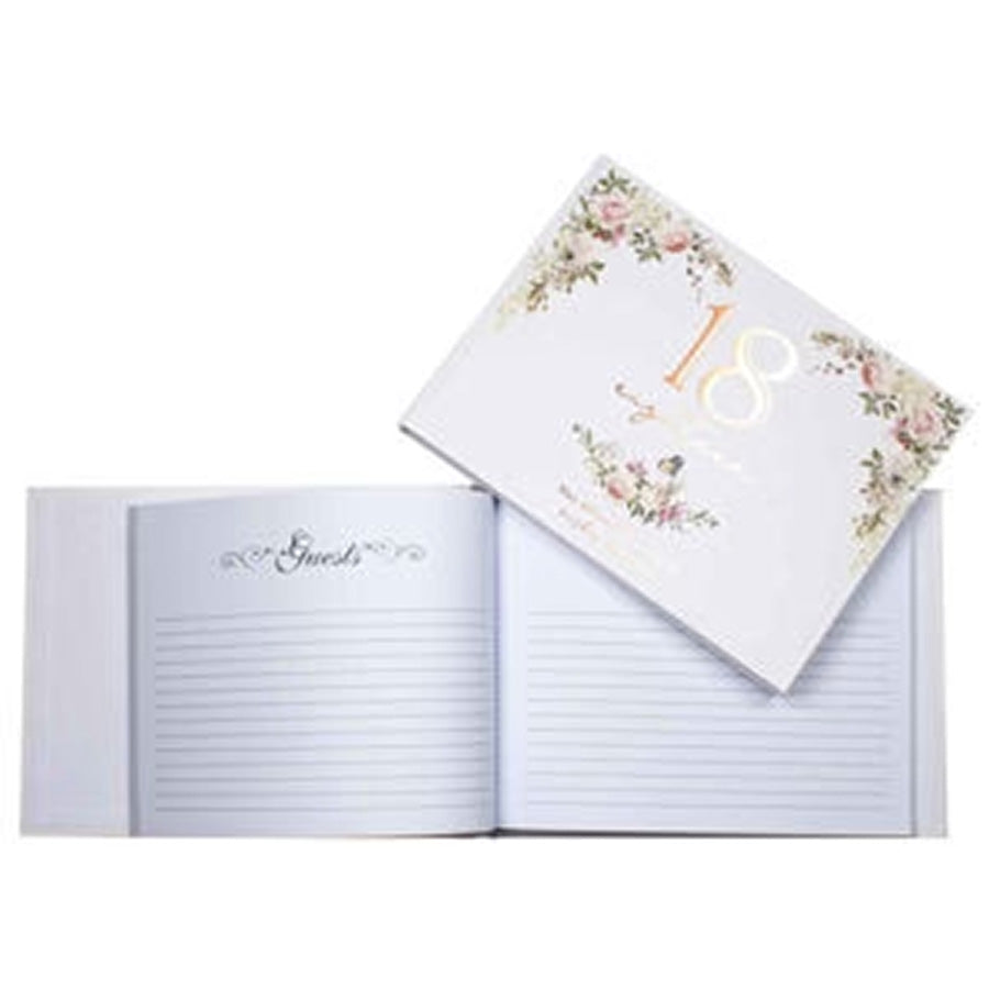 18TH FLORAL GUEST BOOK