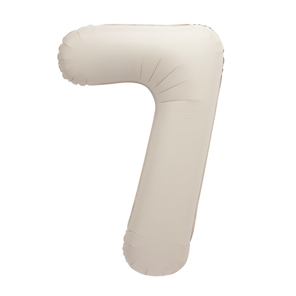 MATTE NUDE "7" NUMERAL Foil Balloons 86CM