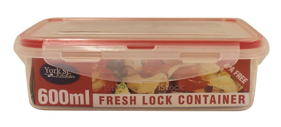 Container Lock It Fresh Food Rectangle 600ml