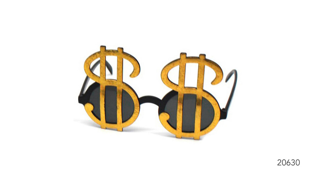 Party Glasses Dollar Sign