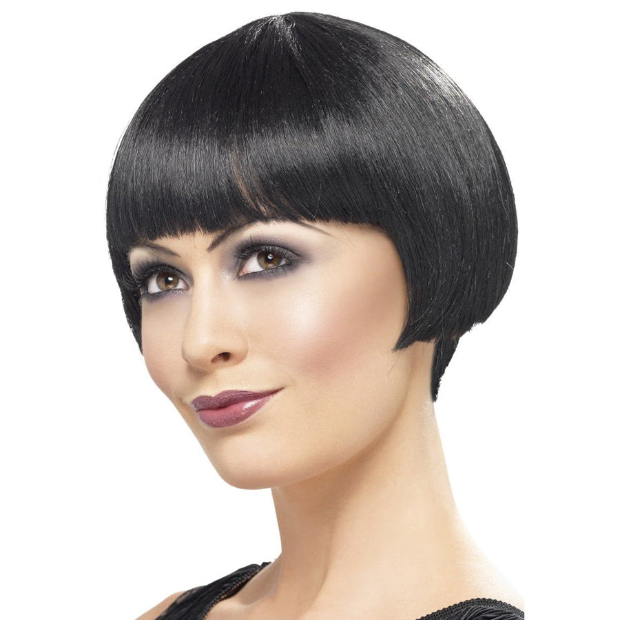 20S FLAPPER BOB WIG BLACK