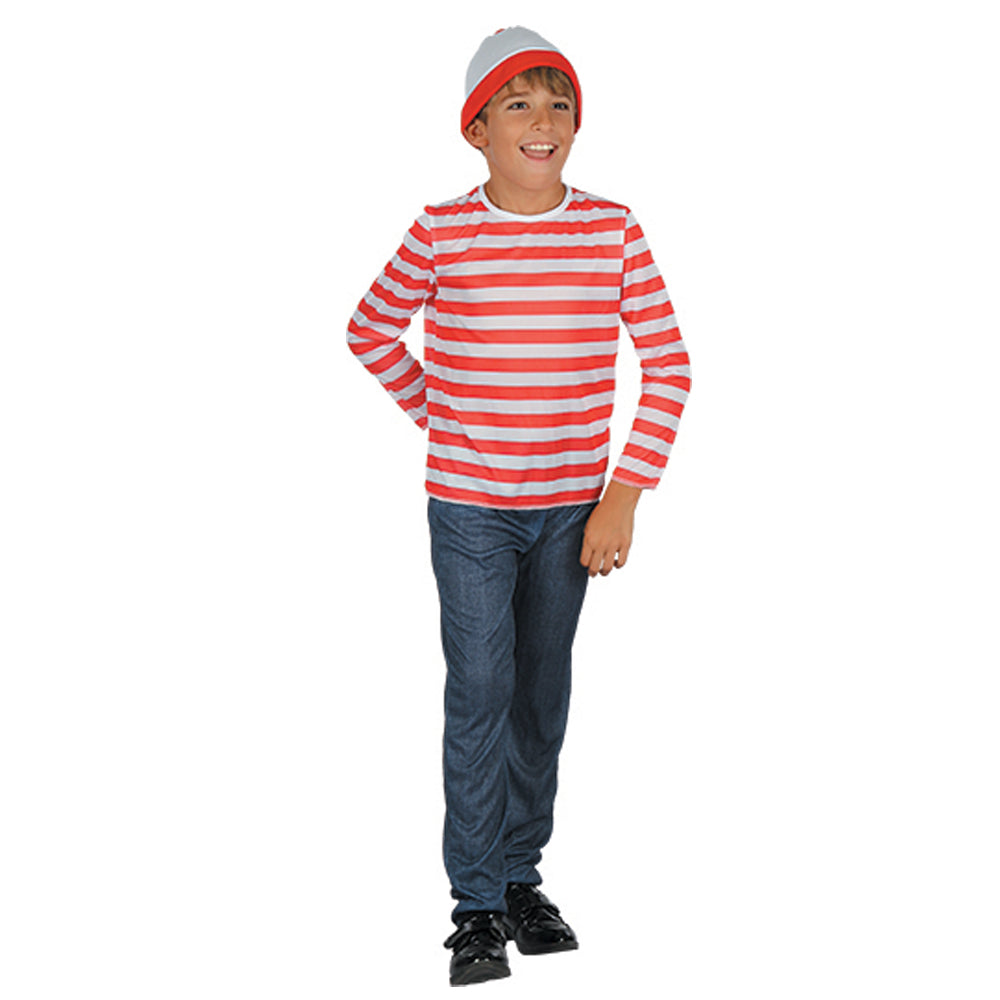 BOY WALLY COSTUME , HAT, SHIRT, PANTS (M/L)