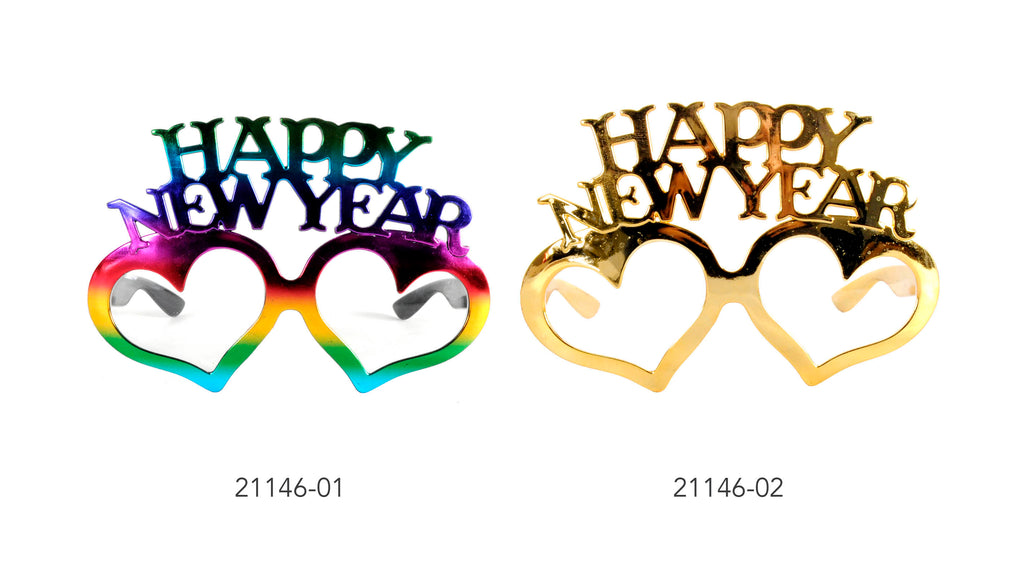 Party Glasses HNY (heart gold)