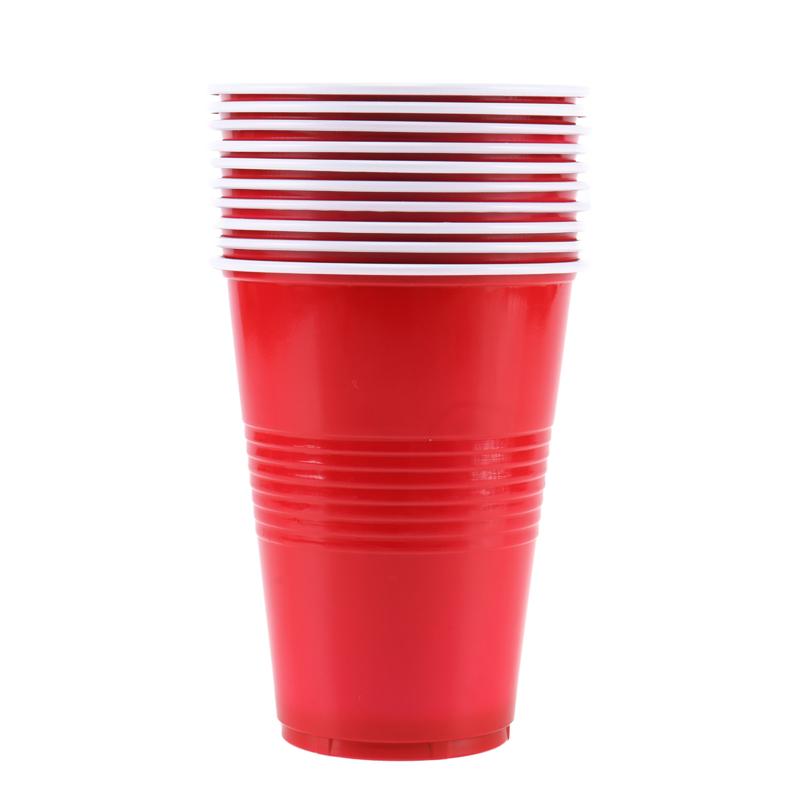 Drinkware Party Cup American Red 10pk 450ml