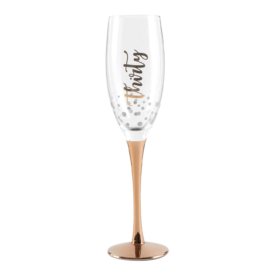 (30) ROSE GOLD CHAMPAGNE GLASS