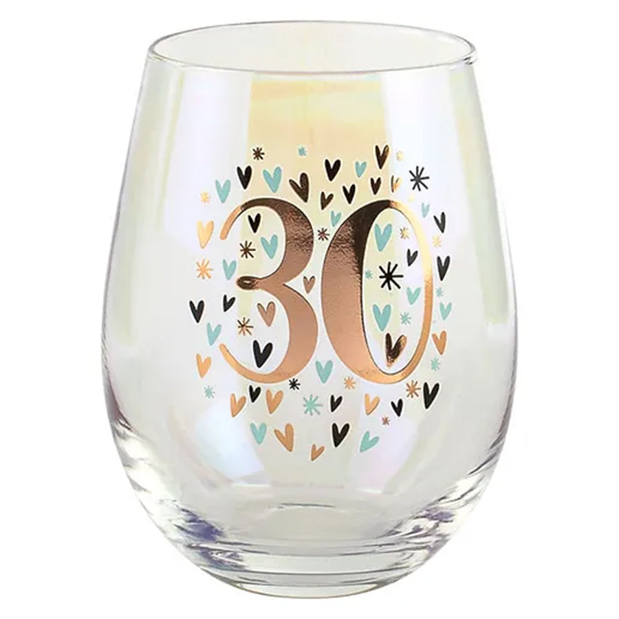 30TH RAINBOW PASTEL/GOLD STEMLESS 600 ml