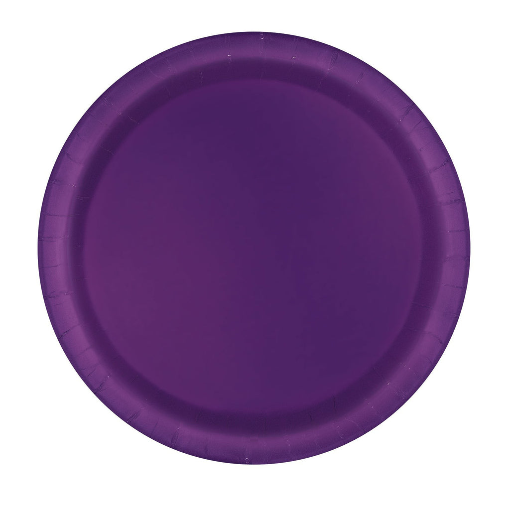 DEEP PURPLE 16PK x 9" PAPER PLATES