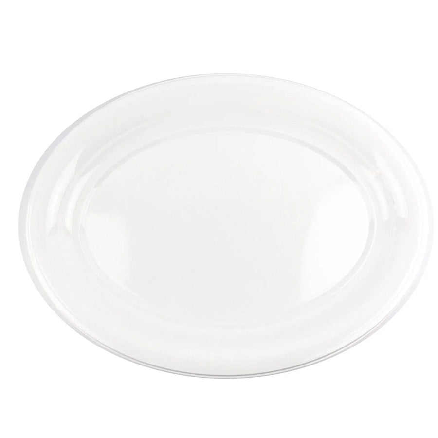 360mm x 480mm White Oval Tray Pk2