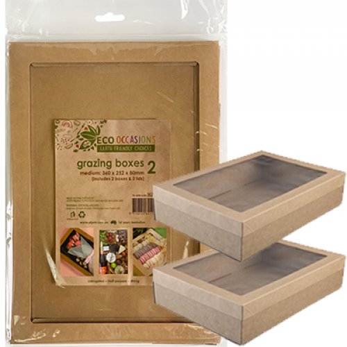 GRAZING BOX KRAFT P2 MED CTN12