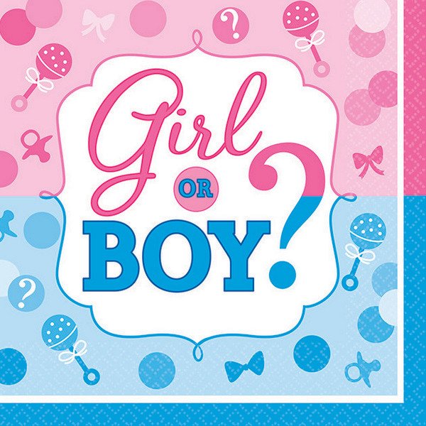 Girl or Boy? Beverage Napkins+