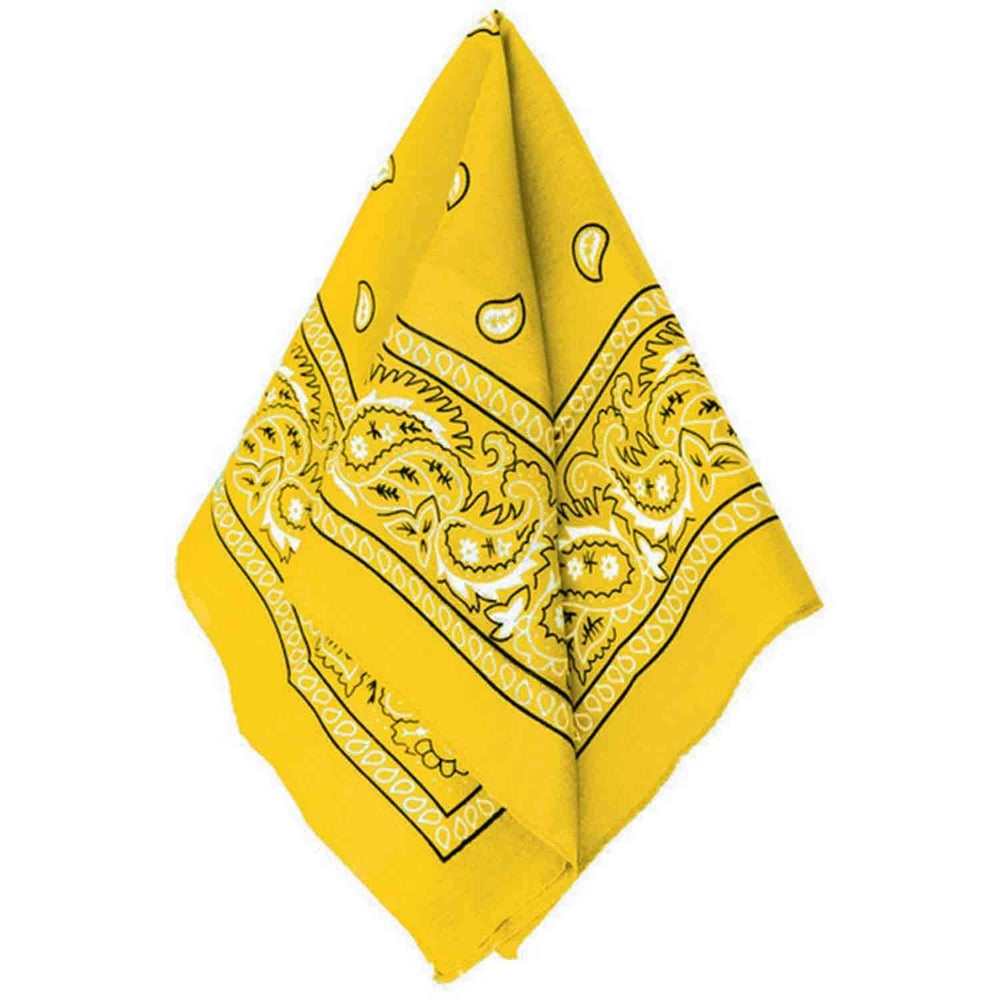 Bandana (Paisley) (Yellow) Cotton