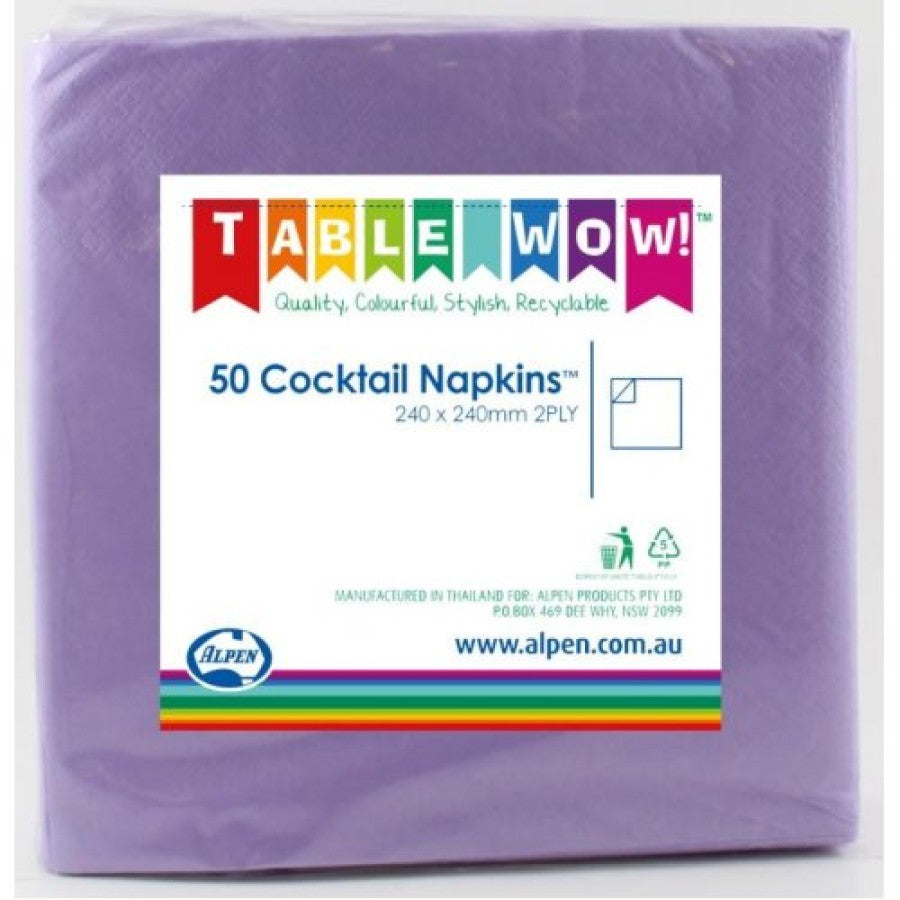 Napkin Cocktail Lavender