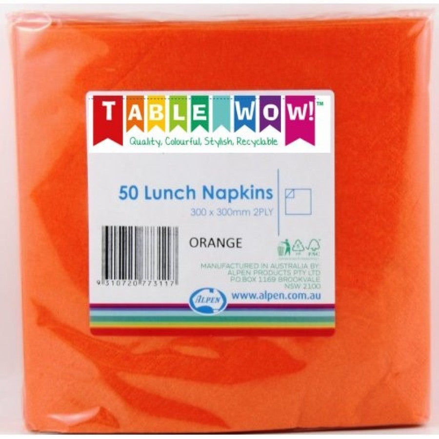 Napkin Lunch Orange P50