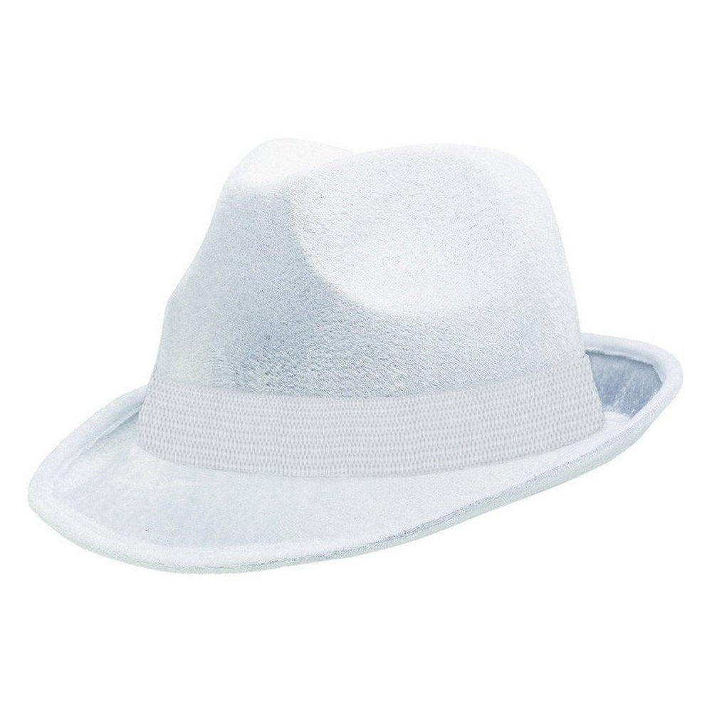 Fedora Velour Hat White*