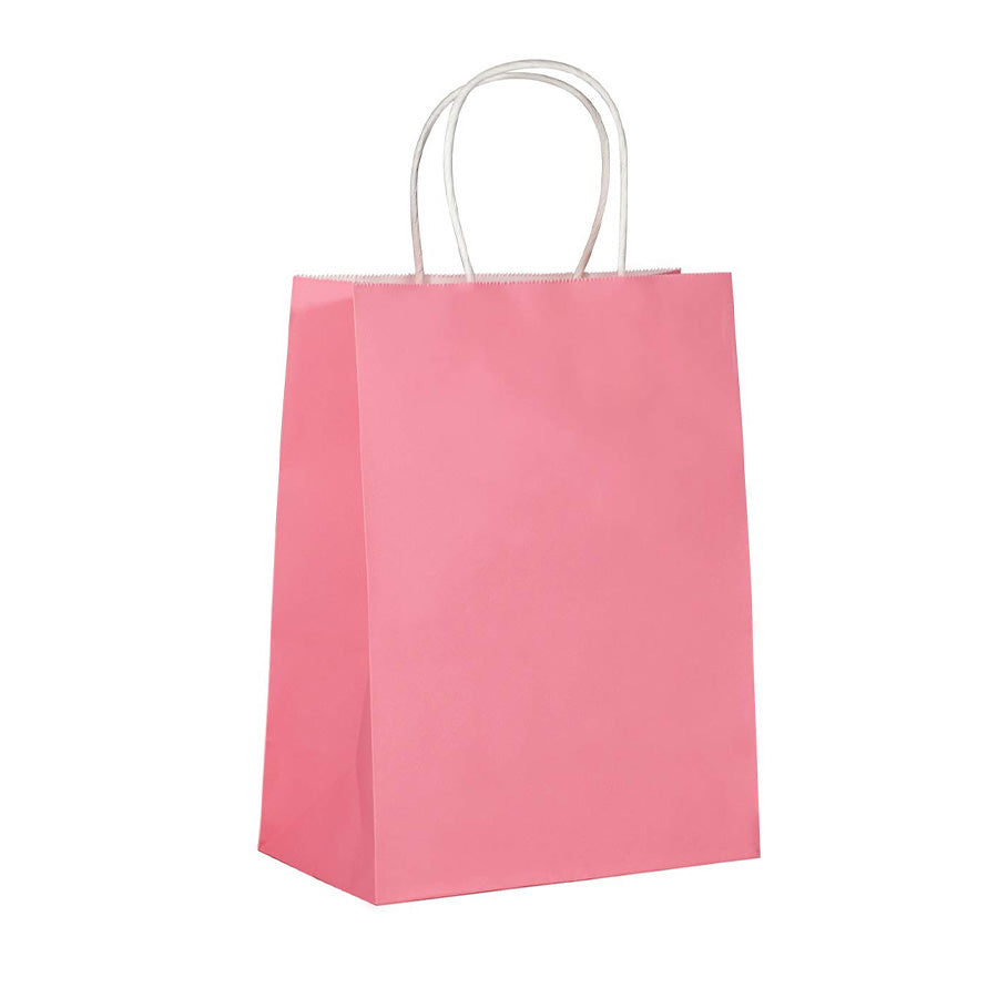 3PK LARGE PINK KRAFT BAG-25x33x12cm