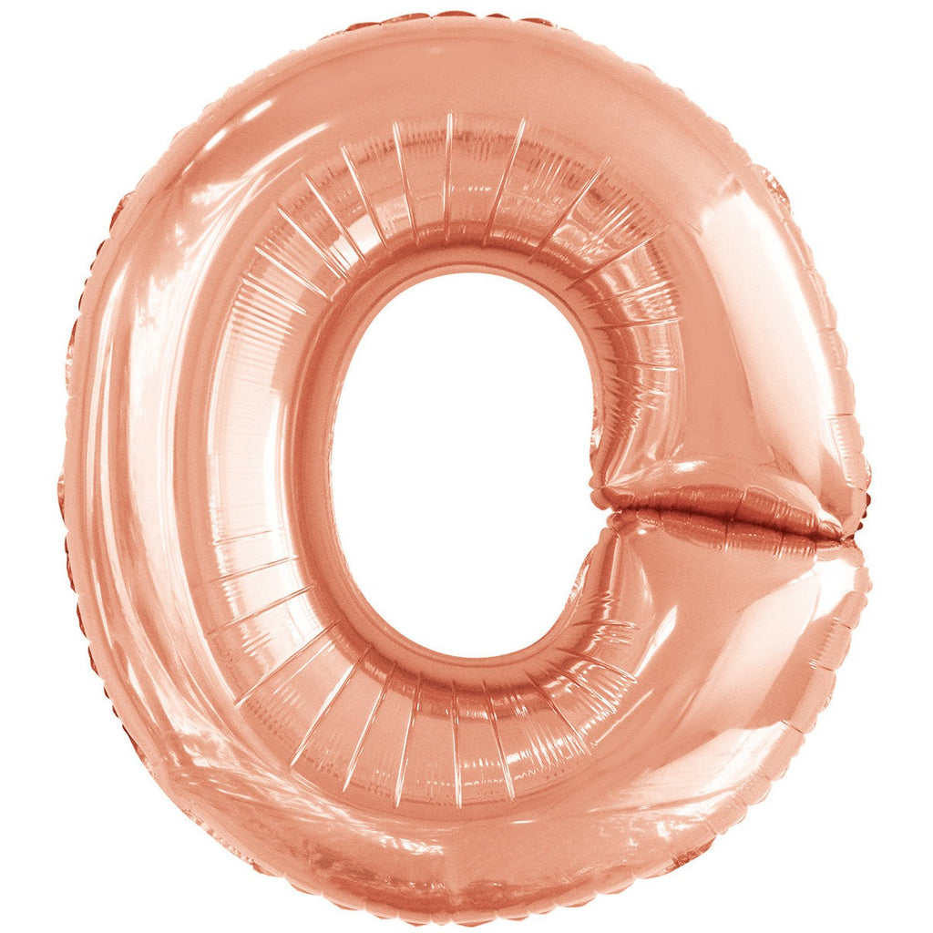 Rose Gold "O" Alphabet Foil Balloons 86cm