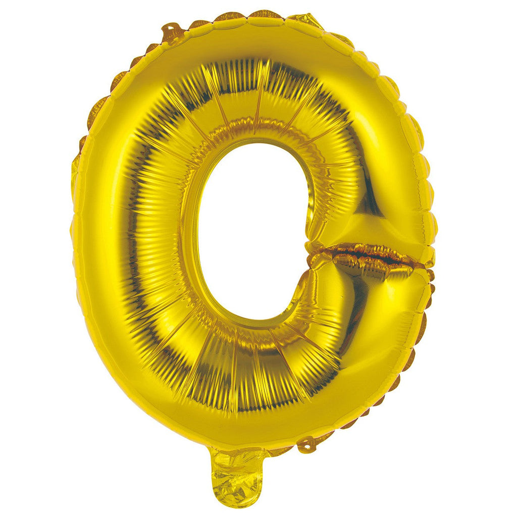 Gold "O" Alphabet Foil Balloon 35cm (14")