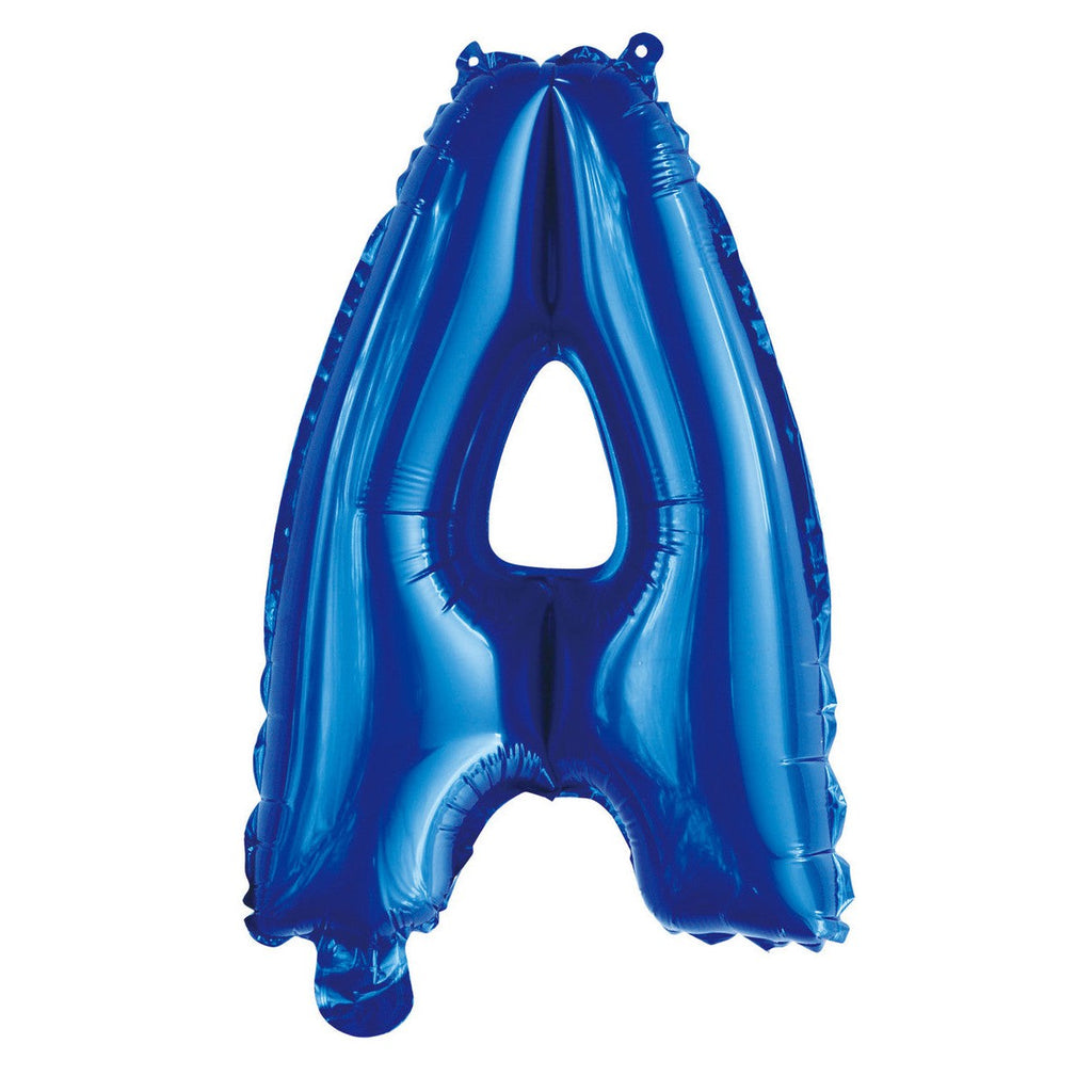 Royal Blue "A" Alphabet Foil Balloon 35cm (14")