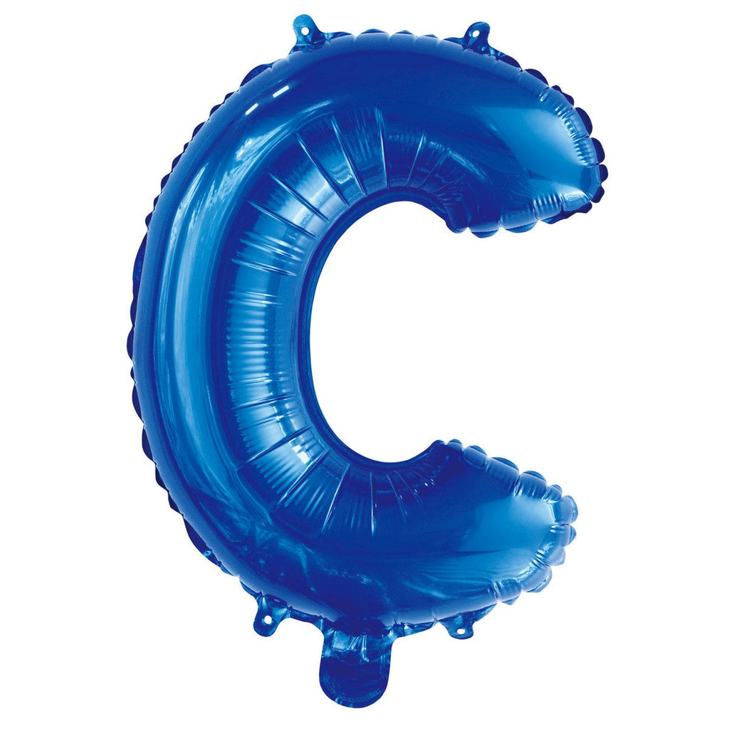 Royal Blue "C" Alphabet Foil Balloon 35cm (14")