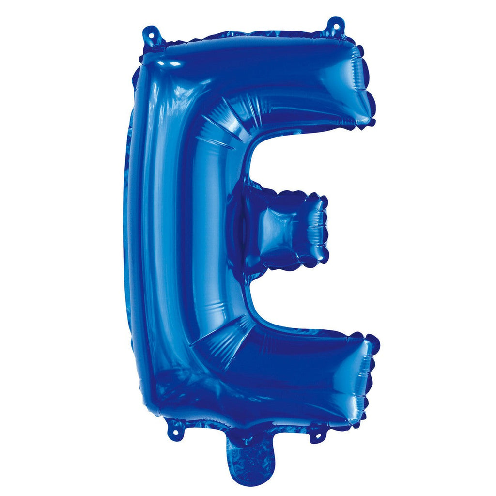 Royal Blue "E" Alphabet Foil Balloon 35cm (14")