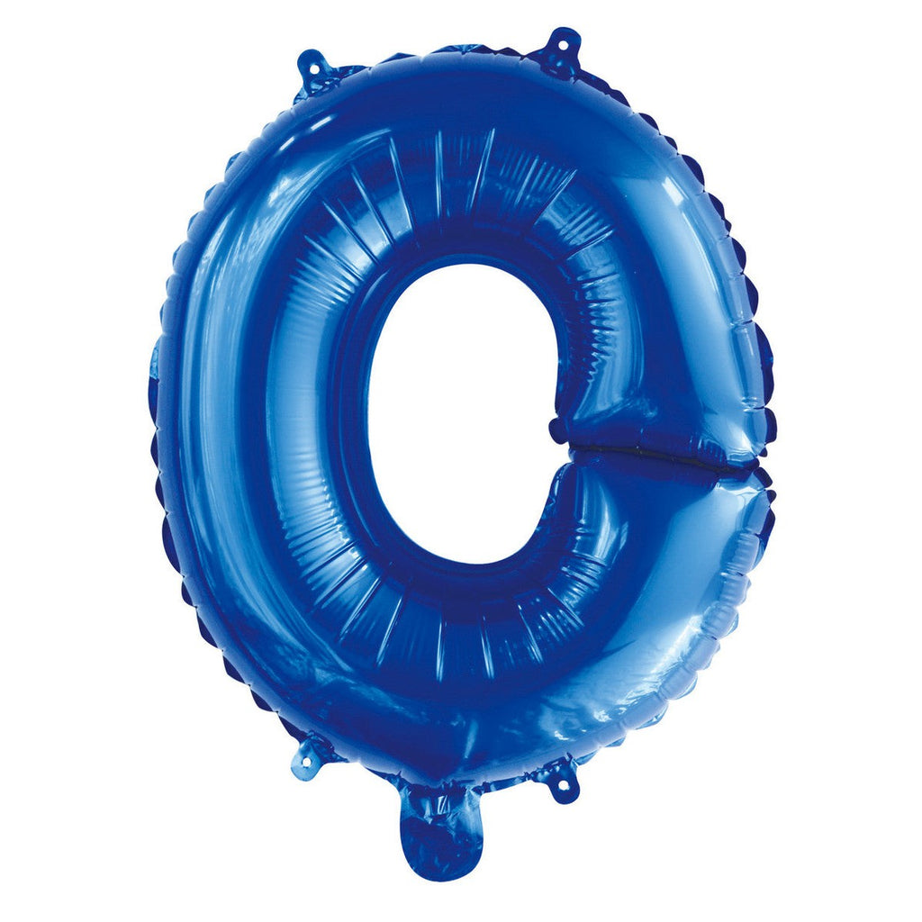 Royal Blue "O" Alphabet Foil Balloon 35cm (14")