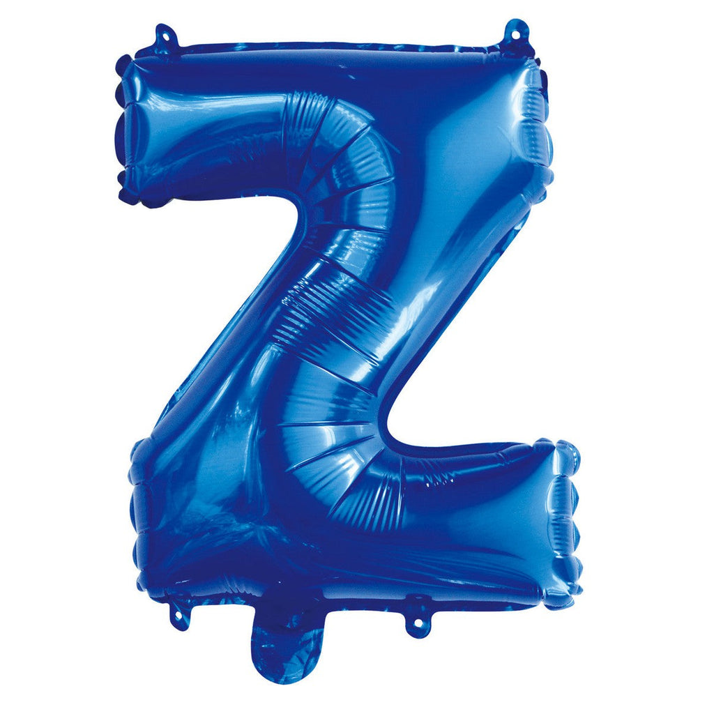 Royal Blue "Z" Alphabet Foil Balloon 35cm (14")