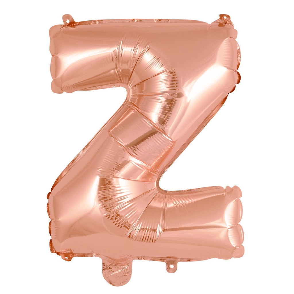 Rose Gold "Z" Alphabet Foil Balloon 35cm (14")