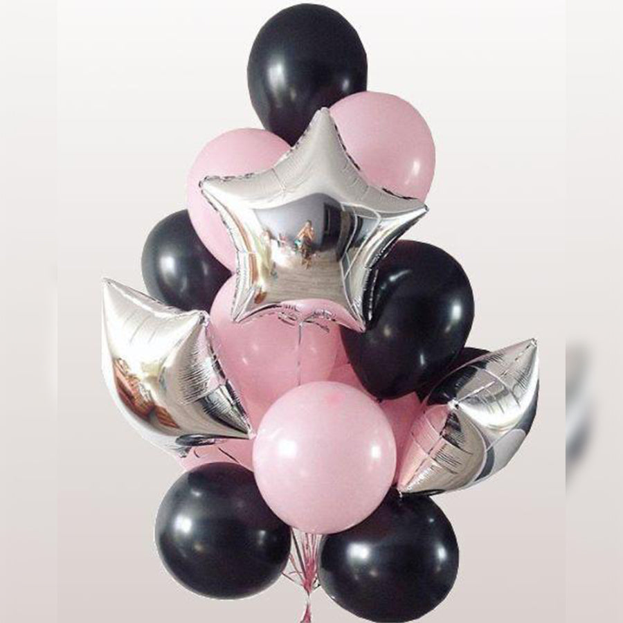 45cm Star foil Balloons with Latex Balloons Arrangement