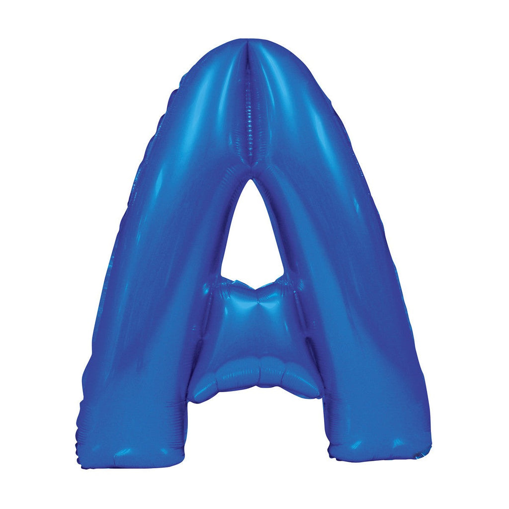 Royal Blue "A" Alphabet Foil Balloons 86cm